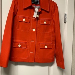 J Crew Tailored Jacket with Contrast Stitch